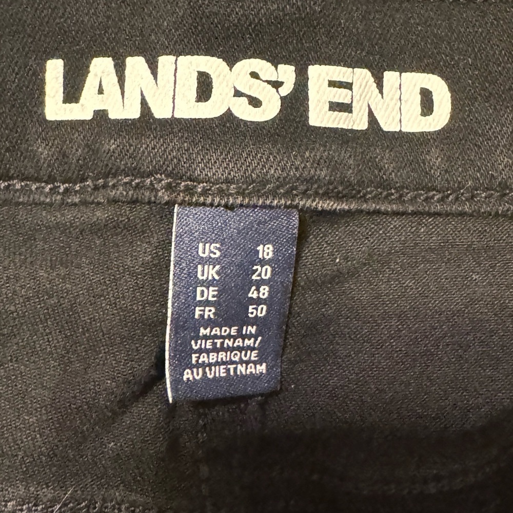 Lands' End Classic Black jeans - Picture 3 of 4